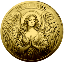 0,5g Gold Schutzengel 2025 (Auflage: 1.000 | Polierte Platte)