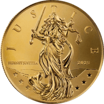 1/10 Unze Gold Lady Justice 2025 (Auflage: 1.000)