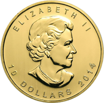 1/4 Unze Gold Maple Leaf 2014