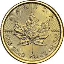 1/4 Unze Gold Maple Leaf 2017