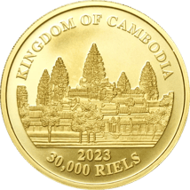 1 Unze Gold Kambodscha Asien Big Five Elefant 2023 (Auflage: 100)