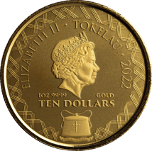 1 Unze Gold Tokelau Komodo Dragon 2022 A.I. Apocalypse (Auflage: 100)