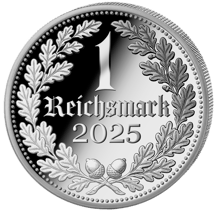 2 Unze Silber 1 Reichsmark 2025 (Auflage: 500 | Polierte Platte)