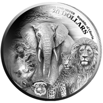 1 Unze Silber African Animals Elefant 2025 (Auflage: 1.000 | Polierte Platte)