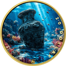 1 Unze Silber Atlantis - Versunkenes Reich 2025 (Auflage: 100 | teilvergoldet)