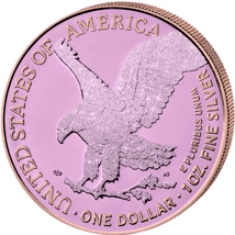 1 Unze Silber American Eagle 2023 Lady Iced Out (Auflage: 50 | roségold)