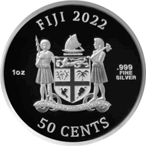 1 Unze Silber Fiji Dogs 2022 (Auflage: 2.000 | coloriert)