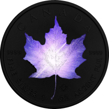 1 Unze Silber Maple Leaf 2022 5 Elemente Licht (Auflage: 50 | Ruthenium)