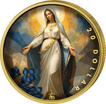 1 Unze Silber Maria Mutter Gottes mit Taube 2025 (Auflage: 100 | teilvergoldet)