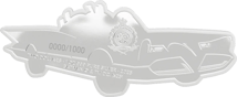1 Unze Silber Batman 66 Batmobile 2025 (Auflage: 1.000 | Polierte Platte)
