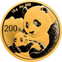 15g Gold China Panda 2019