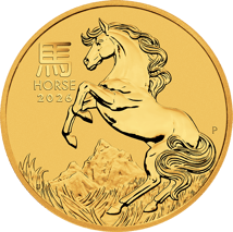 2 Unze Gold Lunar III Pferd 2026