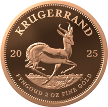 2 Unze Gold Piedfort Krügerrand 2025 PP (Auflage: 200 | Polierte Platte)