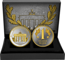 Unter den Linden Silber Set 2025 (Auflage: 250 | teilvergoldet | Polierte Platte)