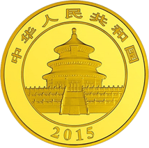 5 Unze Gold China Panda 2015 (PP)