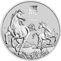 5 Unze Silber Lunar III Pferd 2026