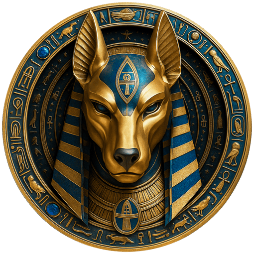 1 Unze Silber Altes Ägypten Anubis 2025 (Auflage: 100 | Saphire | teilvergoldet)