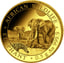 0,5g Gold Somalia Elefant 2026 (Polierte Platte)