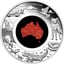 1 Unze Silber Great Southern Land Schlangenhaut Jaspis Opal Serie 2025 (Auflage: 5.000 | Polierte Platte)