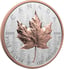 5 Unze Silber Maple Leaf 2025 (Auflage: 1.850 | High Relief | teilvergoldet | Reverse Proof)