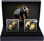 Black and Golden China Panda Set 2023 (Auflage: 100 | vergoldet | Ruthenium)