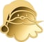 Gold Nikolaus Shaped Coin