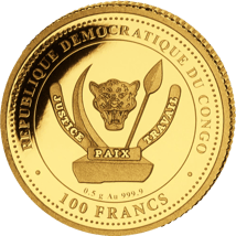 0,5g Gold Prehistoric Life Liopleurodon 2022 PP (Auflage: 2.000)