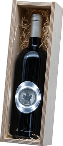 0,75 l Flasche Rotwein Zweigelt Silber Maple Leaf (Auflage: 50)