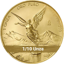 1/10 Unze Gold Mexiko Libertad 2014