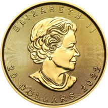 1/2 Unze Gold Maple Leaf 2022