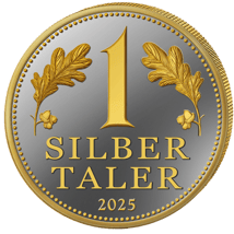 1/2 Unze Silbertaler (Auflage: 5.000 | teilvergoldet | Polierte Platte)