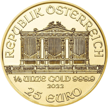 1/4 Unze Gold Wiener Philharmoniker 2022