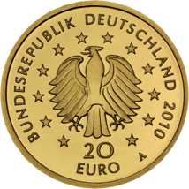 1/8 Unze Gold 20 Euro - Deutscher Wald (Eiche 2010)