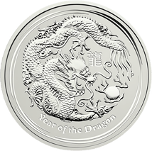 1 kg Silber Lunar II Drache 2012