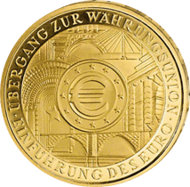 1 Unze Gold 200 Euro 2002 Einführung des Euro