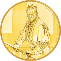 1 Unze Gold Darth Maul Star Wars 2018 PP (Auflage: 500 | Polierte Platte)