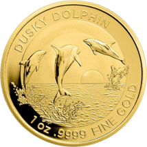 1 Unze Gold Dusky Delfin RAM 2022 (Auflage: 250)