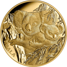 1 Unze Gold Koala Australiens Ikone 2022 PP (Auflage:150 | Polierte Platte | Niue)