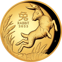 1 Unze Gold Lunar III Hase 2023 HR (Auflage: 188 | High Relief)