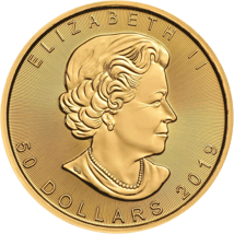 1 Unze Gold Maple Leaf 2019