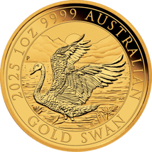 1 Unze Gold Perth Mint Schwan 2025 (Auflage: 5.000)