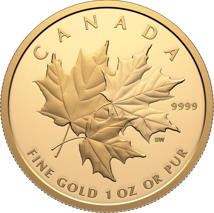 1 Unze Gold Triple Maple Leaf 2025 (Auflage: 600 | Polierte Platte)
