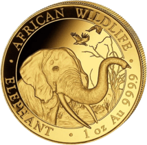 1 Unze Gold Somalia Elefant 2018