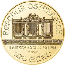 1 Unze Gold Wiener Philharmoniker 2022