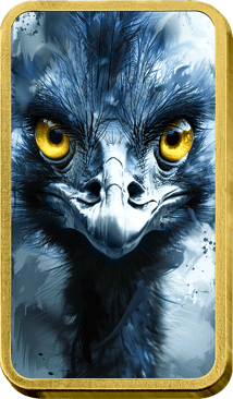 1 Unze Silber African Animals Vogel Strauß (Auflage: 50 | teilvergoldet)