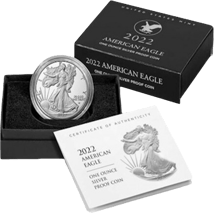 1 Unze Silber American Eagle 2022 PP (Polierte Platte)