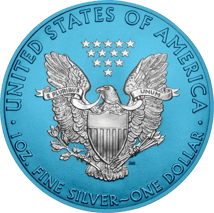 1 Unze Silber American Eagle Space Blue 2019 (coloriert | Auflage: 500)