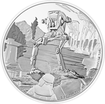 1 Unze Silber AT-ST Walker Star Wars Vehicles 2022 PP (Auflage: 2.000 | Polierte Platte)