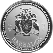 1 Unze Silber Barbados Dreizack 2023 (Auflage: 50.000)