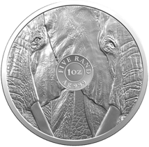 1 Unze Silber Big Five Elefant 2019 (Auflage: 15.000 | 1. Motiv)